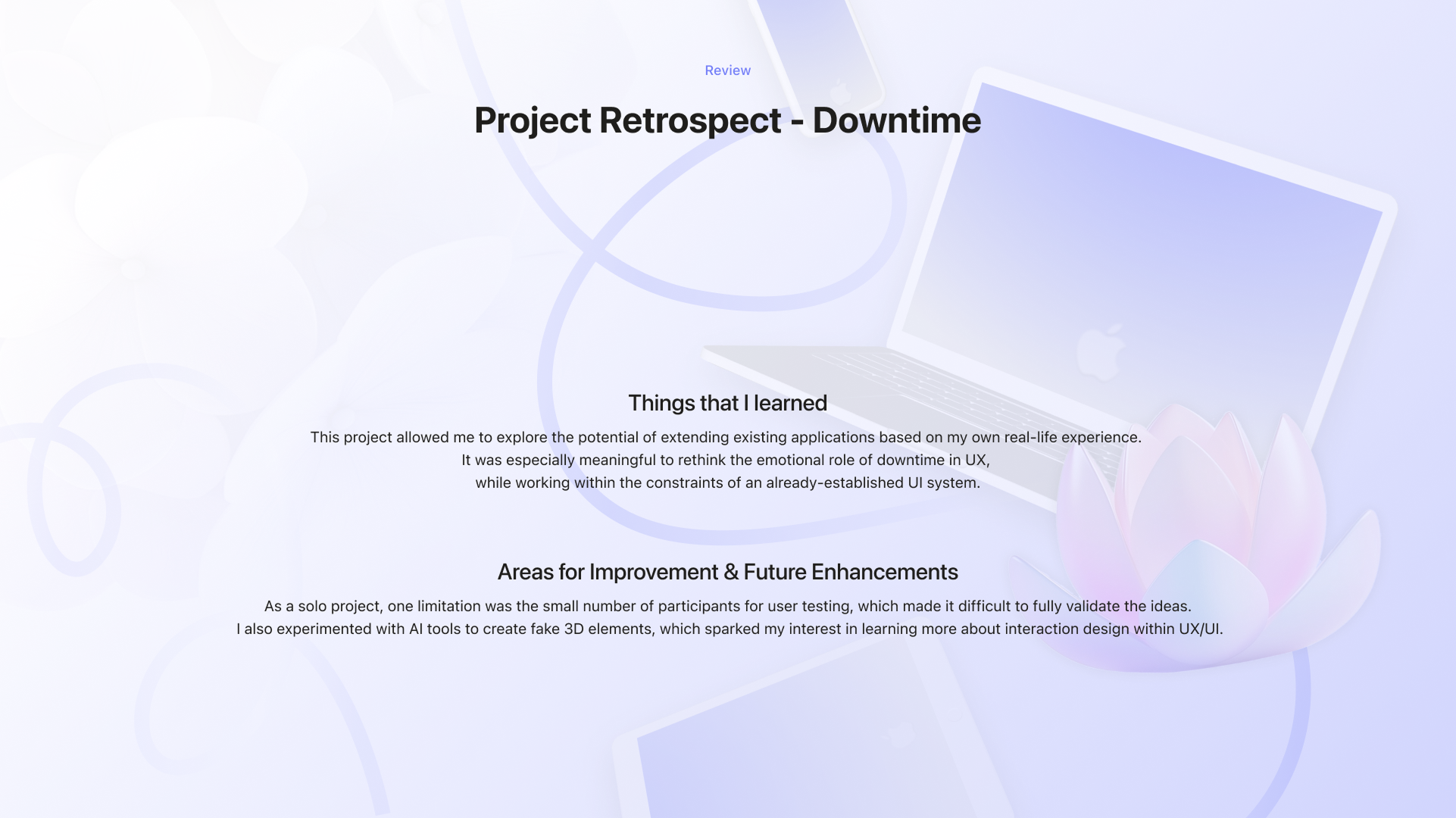 Downtime — project retrospect